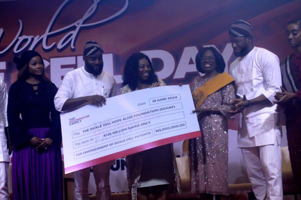 SCHAF and Ogundoyin family 5-million-naira donation for sickle cell warriors